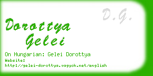 dorottya gelei business card